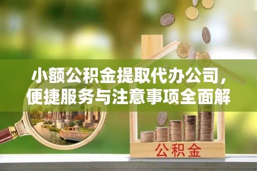 安康小额公积金提取代办公司，便捷服务与注意事项全面解析